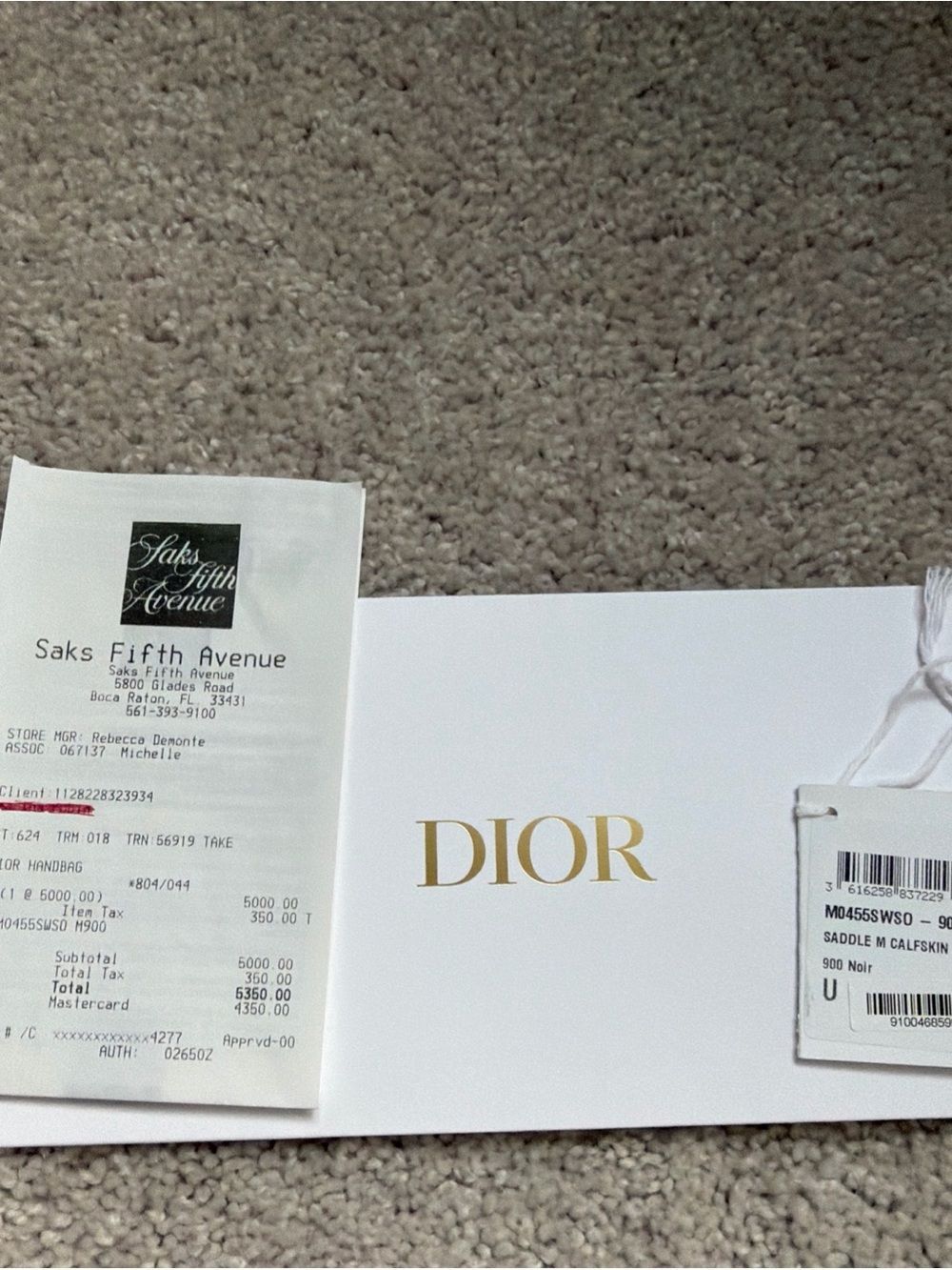 Christian Dior Saddle Bag in Black Dior Gravity Leather D 7 2023 NWT $5000 - Picture 4 of 12